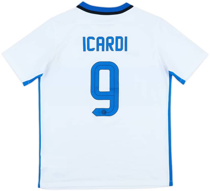 2015-16 Inter Milan Away Shirt Icardi #9 - 6/10 - (XL.Boys)