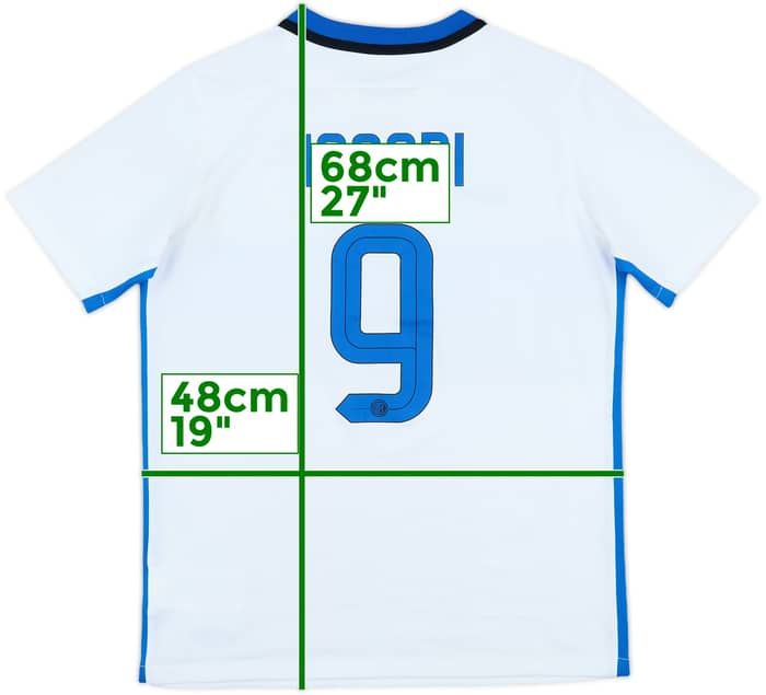 2015-16 Inter Milan Away Shirt Icardi #9 - 6/10 - (XL.Boys)