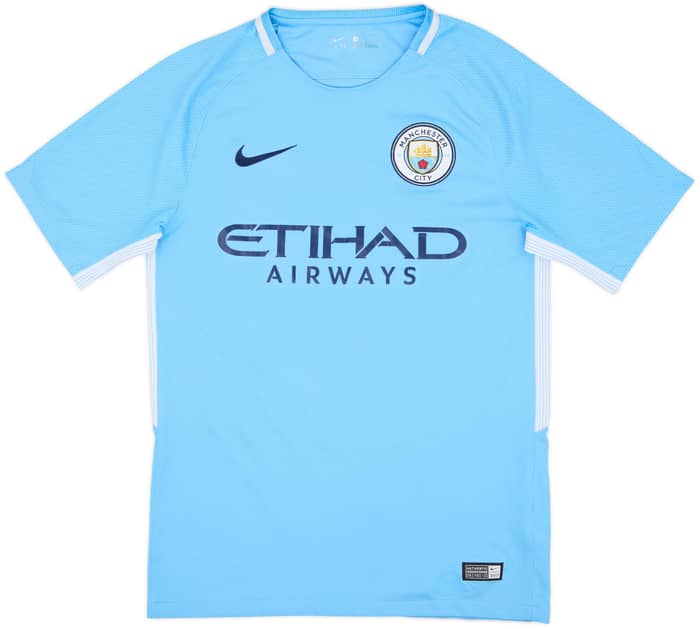 2017-18 Manchester City Home Shirt Kun Aguero #10 - 9/10 - (S)