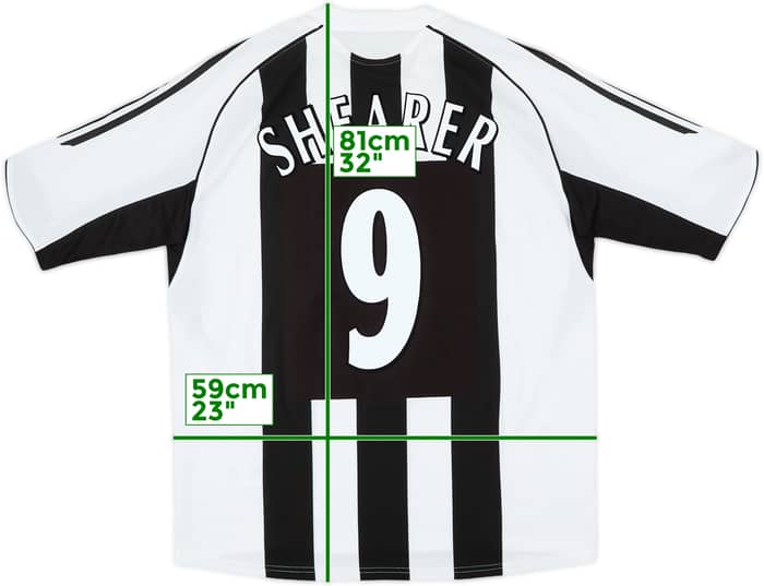 2005-07 Newcastle Home Shirt Shearer #9 - 7/10 - (L)