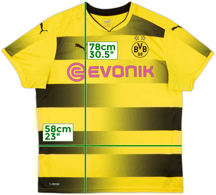 2017-18 Borussia Dortmund Home Shirt - 8/10 - (XL)