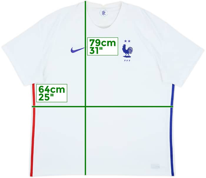2020-21 France Away Shirt - 5/10 - (XXL)