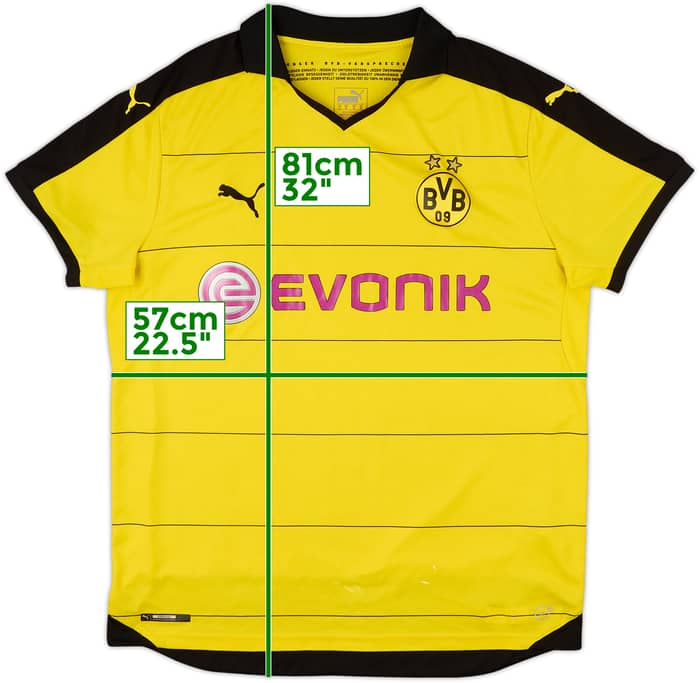 2015-16 Borussia Dortmund Home Shirt - 7/10 - (XL)