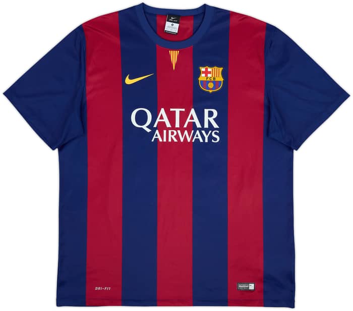2014-15 Barcelona Basic Home Shirt Neymar Jr #11 - 10/10 - (XL)