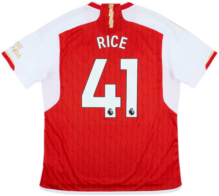 2023-24 Arsenal Home Shirt Rice #41 - 10/10 - (XL)