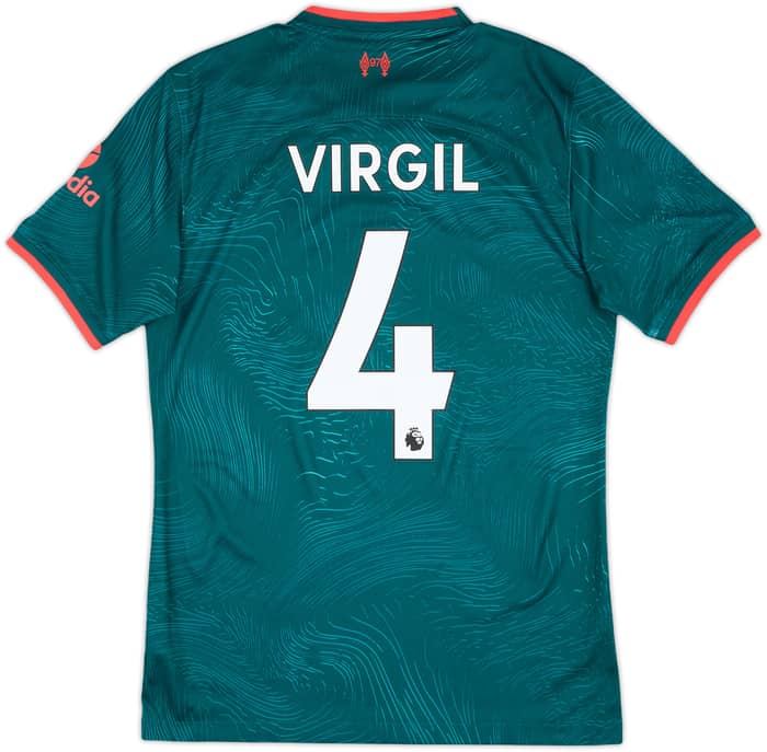 2022-23 Liverpool Third Shirt Virgil #4 - 10/10 - (S)