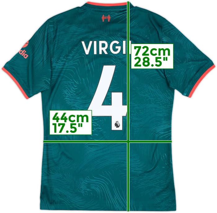 2022-23 Liverpool Third Shirt Virgil #4 - 10/10 - (S)