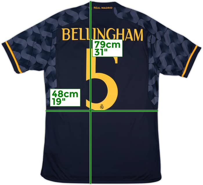 2023-24 Real Madrid Away Shirt Bellingham #5 - 10/10 - (M)