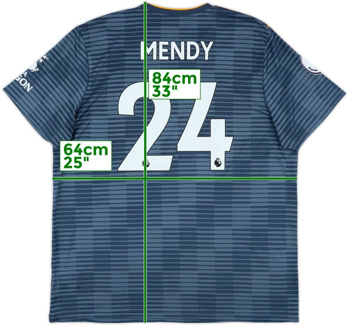 2018-19 Leicester Away Shirt Mendy #24 - 8/10 - (XXL)