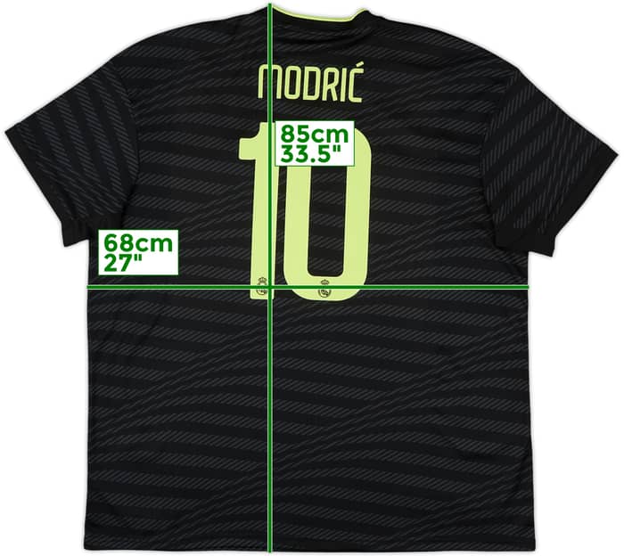 2022-23 Real Madrid Third Shirt Modric #10 - 9/10 - (XXL)