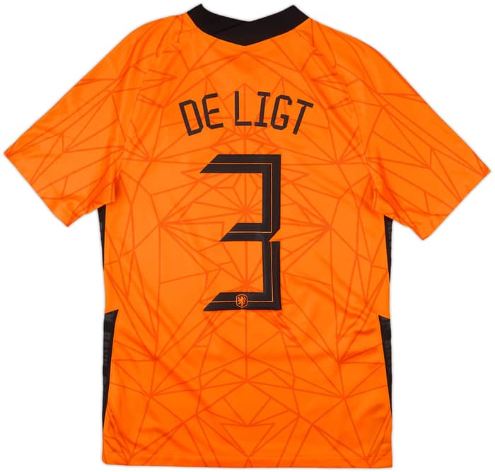 2020-21 Netherlands Home Shirt De Light #3 - 10/10 - (S)