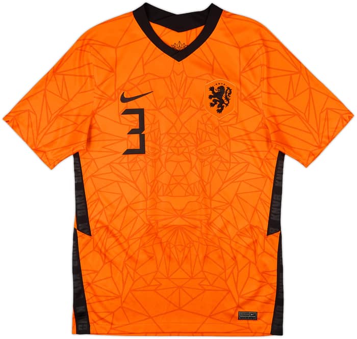 2020-21 Netherlands Home Shirt De Light #3 - 10/10 - (S)