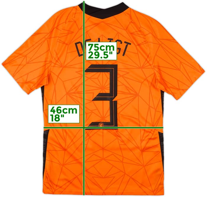2020-21 Netherlands Home Shirt De Light #3 - 10/10 - (S)