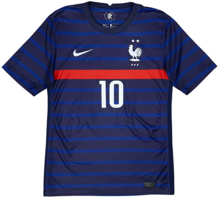 2020-21 France Home Shirt Mbappe #10 - 10/10 - (S)