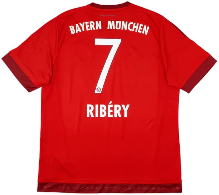 2015-16 Bayern Munich Home Shirt Ribery #7 - 8/10 - (XL)