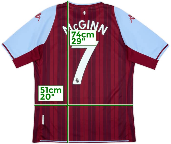 2021-22 Aston Villa Home Shirt McGinn #7 - 6/10 - (L)