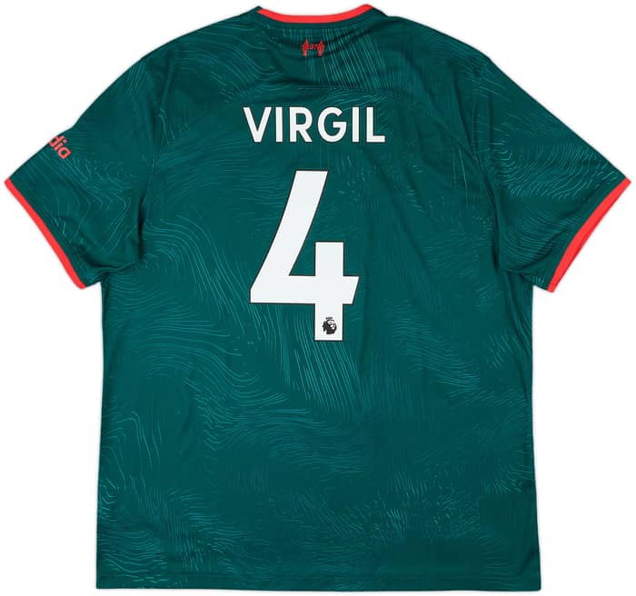 2022-23 Liverpool Third Shirt Virgil #4 - 8/10 - (XL)