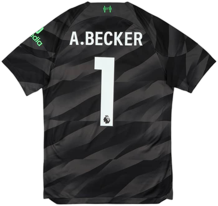 2023-24 Liverpool GK S/S Shirt A.Becker #1 - 8/10 - (S)