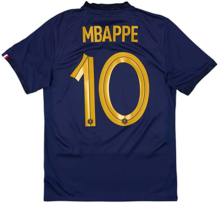 2022-23 France Home Shirt Mbappe #10 - 9/10 - (S)