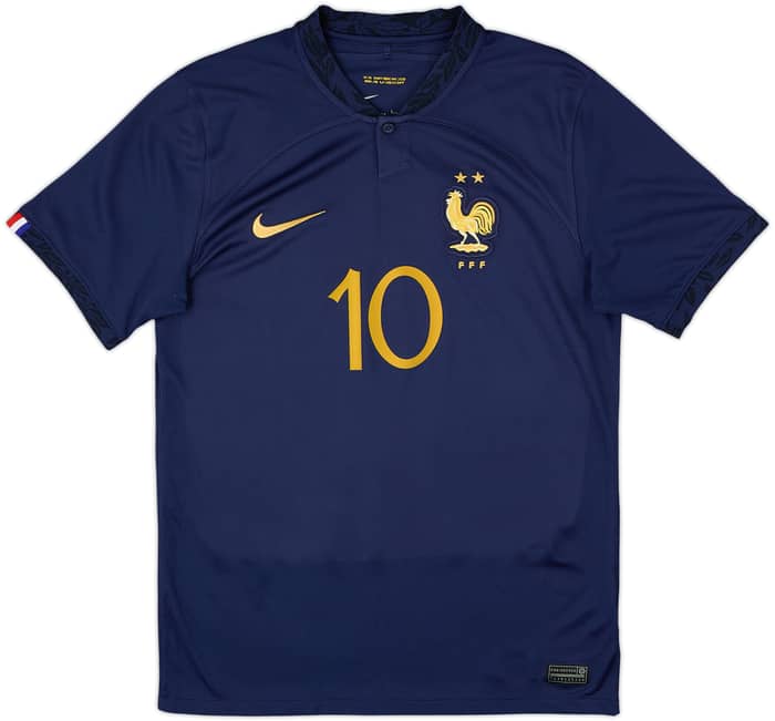 2022-23 France Home Shirt Mbappe #10 - 9/10 - (S)