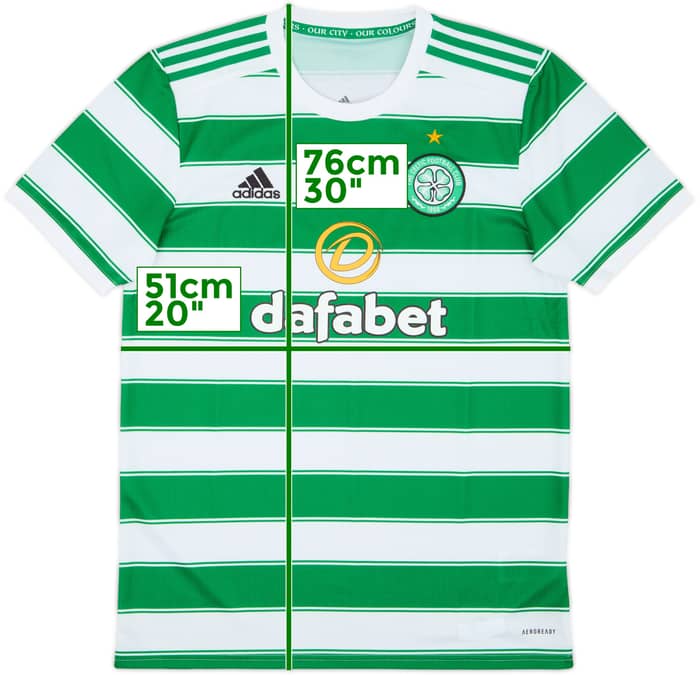 2021-22 Celtic Home Shirt - 9/10 - (M)