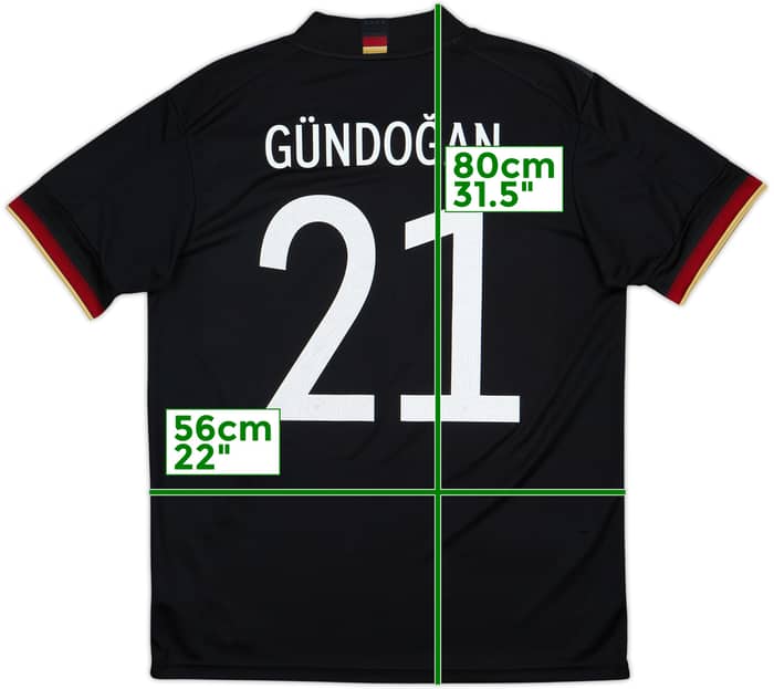 2020-21 Germany Away Shirt Gundogan #21 - 10/10 - (L)