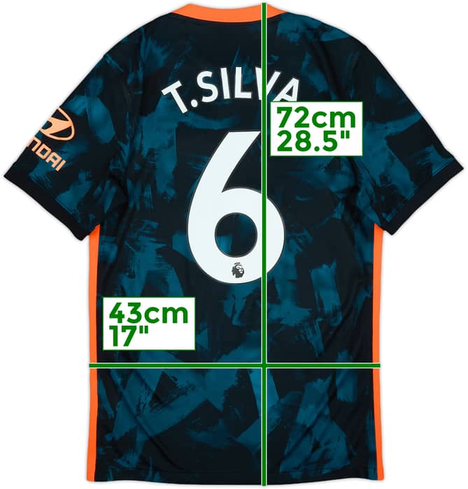 2021-22 Chelsea Third Shirt T.Silva #6 - 10/10 - (S)