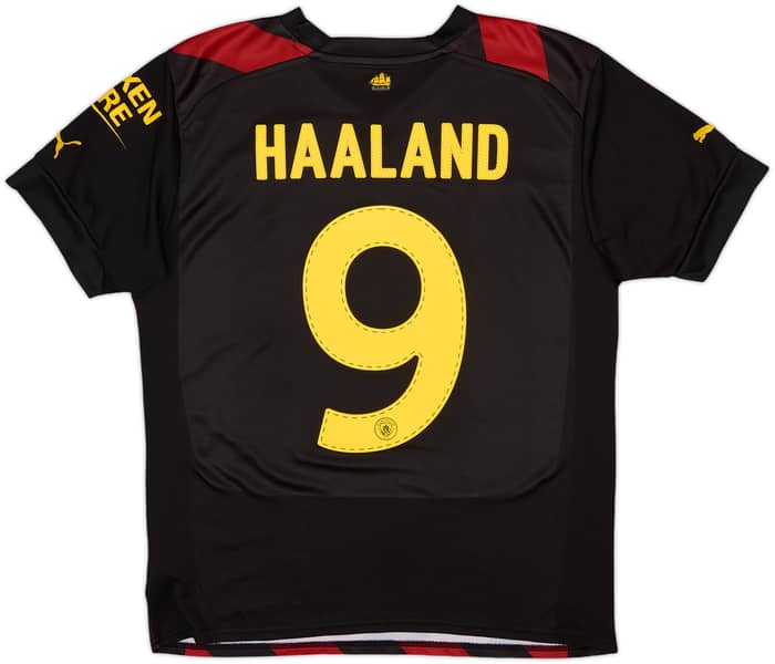 2022-23 Manchester City Away Shirt Haaland #9 - 7/10 - (M)