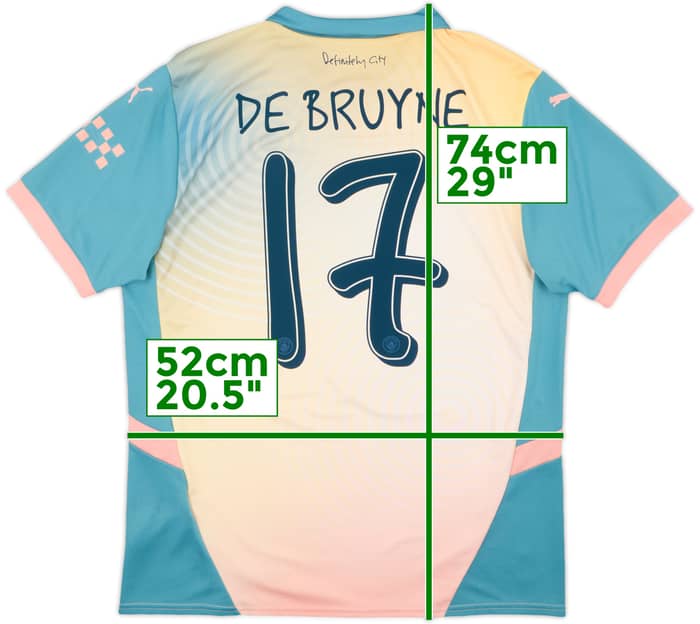 2024-25 Manchester City Fourth Shirt De Bruyne #17 - 10/10 - (L)