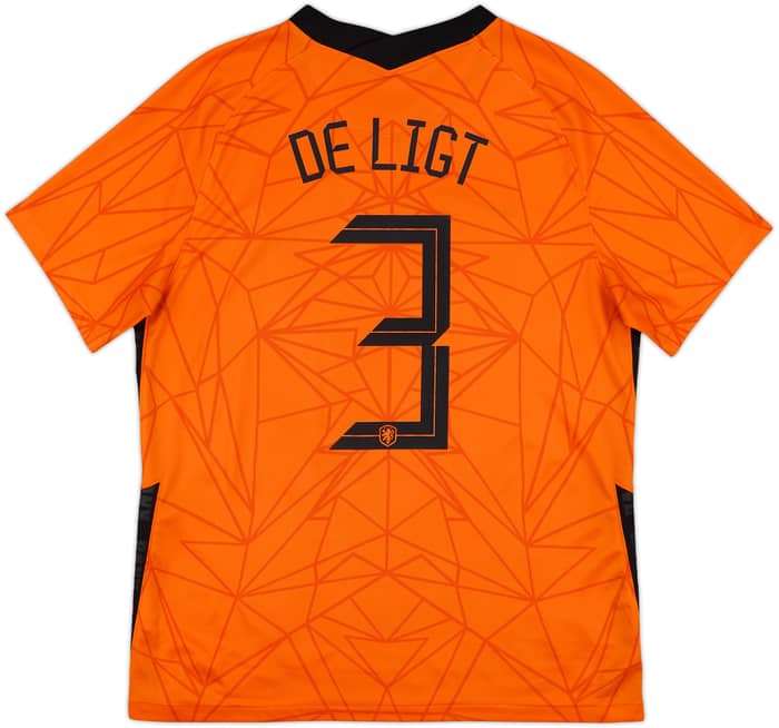 2020-21 Netherlands Home Shirt De Light #3 - 10/10 - (L)