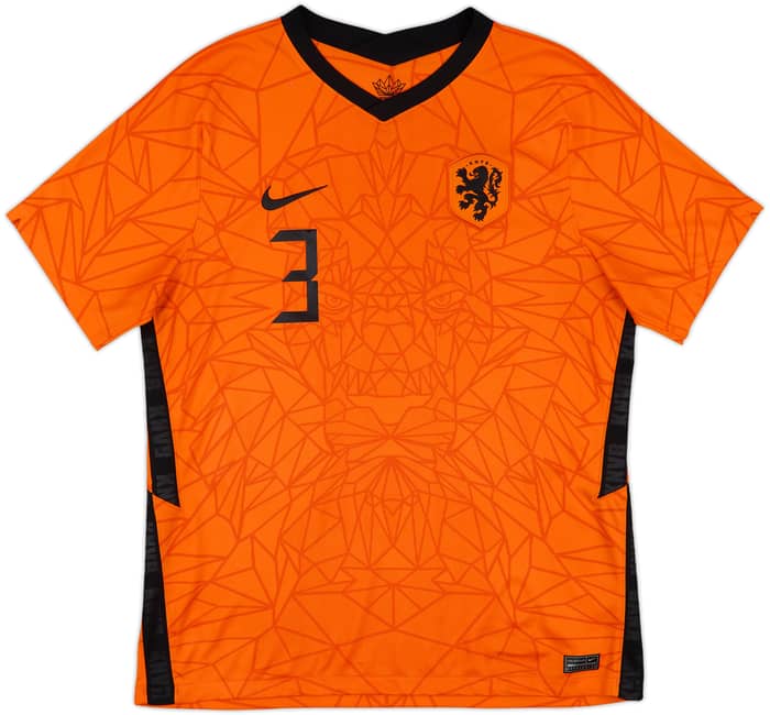 2020-21 Netherlands Home Shirt De Light #3 - 10/10 - (L)