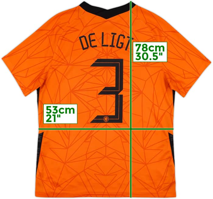 2020-21 Netherlands Home Shirt De Light #3 - 10/10 - (L)