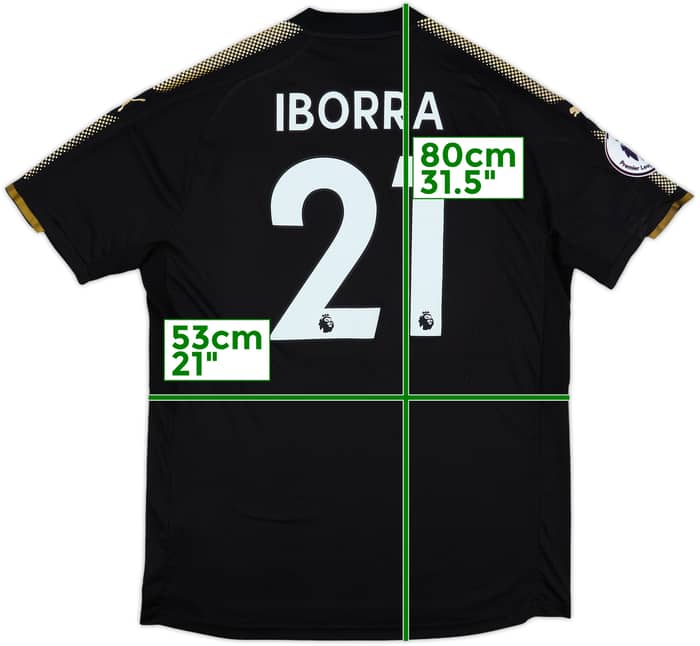2017-18 Leicester Away Shirt Iborra #21 - 6/10 - (XL)