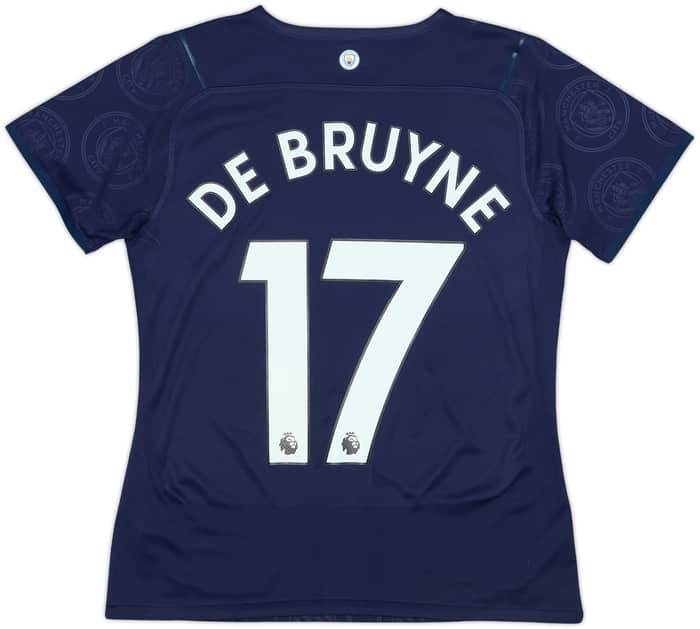 2021-22 Manchester City Authentic Third Shirt De Bruyne #17 - 8/10 - (Women's S)