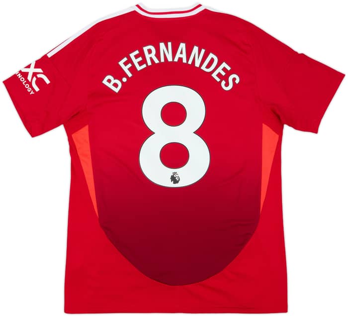 2024-25 Manchester United Home Shirt B.Fernandes #8 - 8/10 - (L)
