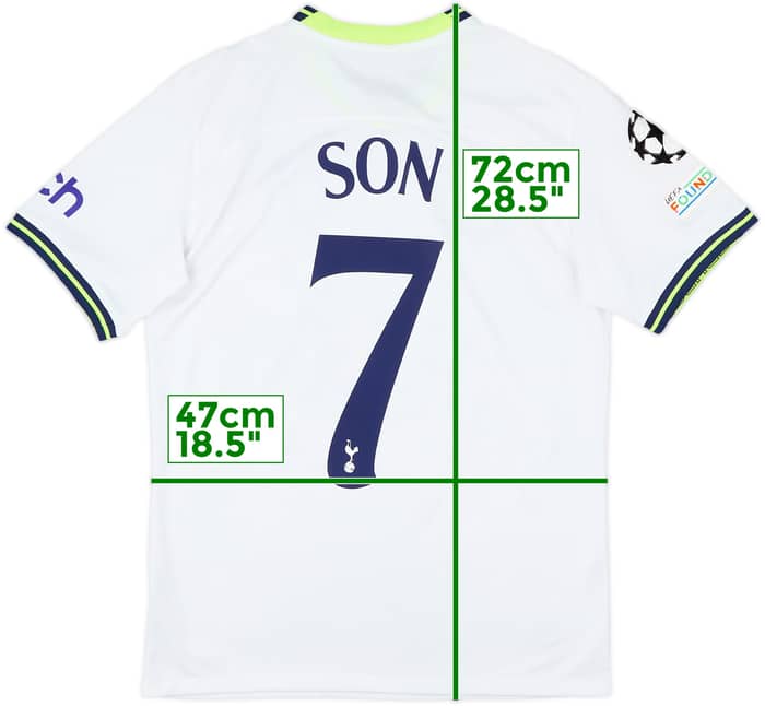 2022-23 Tottenham Home Shirt Son #7 - 8/10 - (S)