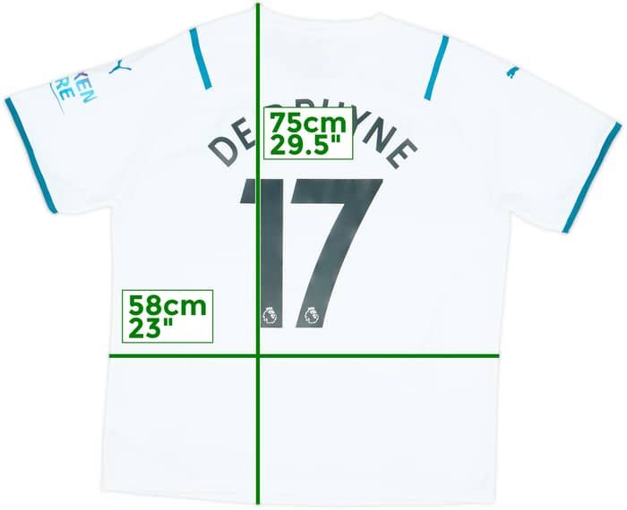 2021-22 Manchester City Away Shirt De Bruyne #17 (XL)