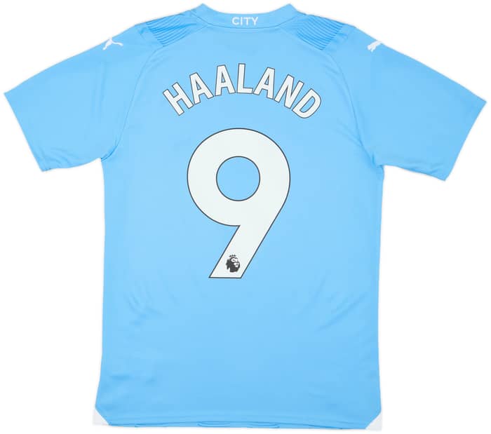 2023-24 Manchester City Home Shirt Haaland #9 - 10/10 - (S)