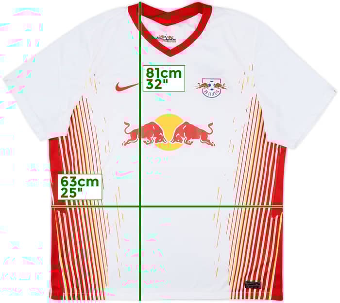 2020-21 RB Leipzig Home Shirt - 8/10 - (XXL)