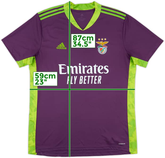 2020-21 Benfica GK S/S Shirt - 10/10 - (XL)