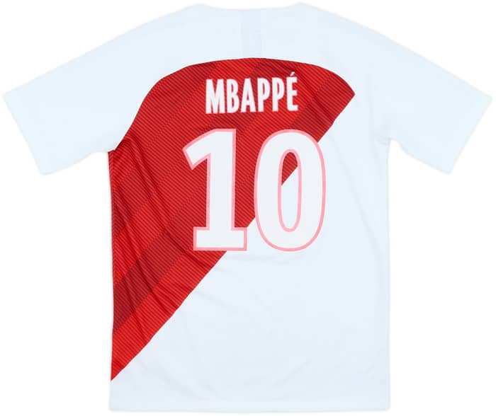 2018-19 Monaco Home Shirt Mbappe #10 - 7/10 - (XL.Boys)