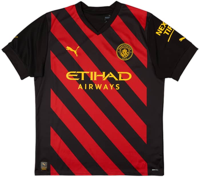 2022-23 Manchester City Away Shirt Haaland #9 - 9/10 - (L)