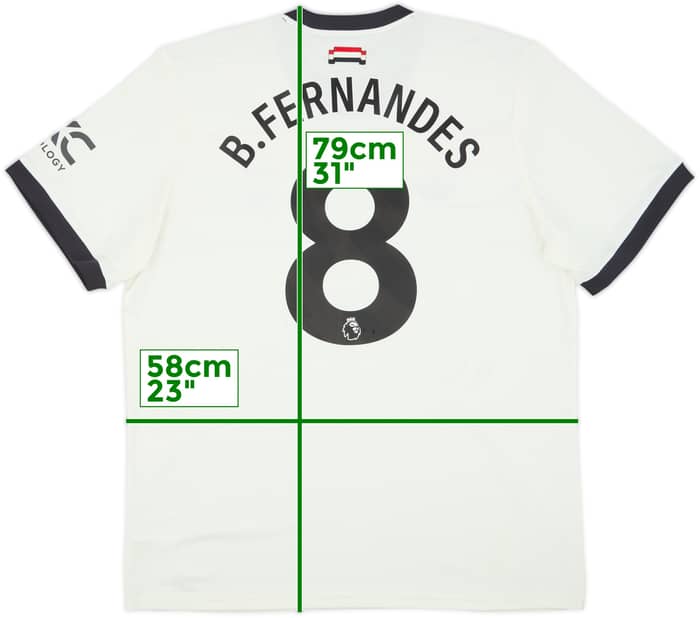 2024-25 Manchester United Third Shirt B.Fernandes #8 - 8/10 - (XL)