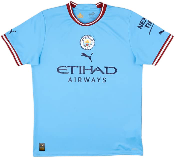2022-23 Manchester City Home Shirt Haaland #9 - 9/10 - (M)