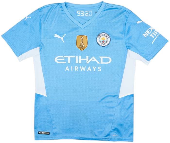 2021-22 Manchester City Home Shirt Foden #47 - 9/10 - (M)