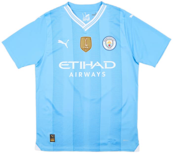 2023-24 Manchester City Home Shirt Haaland #9 - 9/10 - (M)