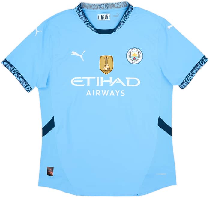 2024-25 Manchester City Authentic Home Shirt Haaland #9 - 10/10 - (XL)