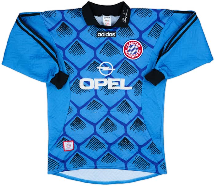 1996-98 Bayern Munich GK Shirt Kahn #1 - 6/10 - (S)
