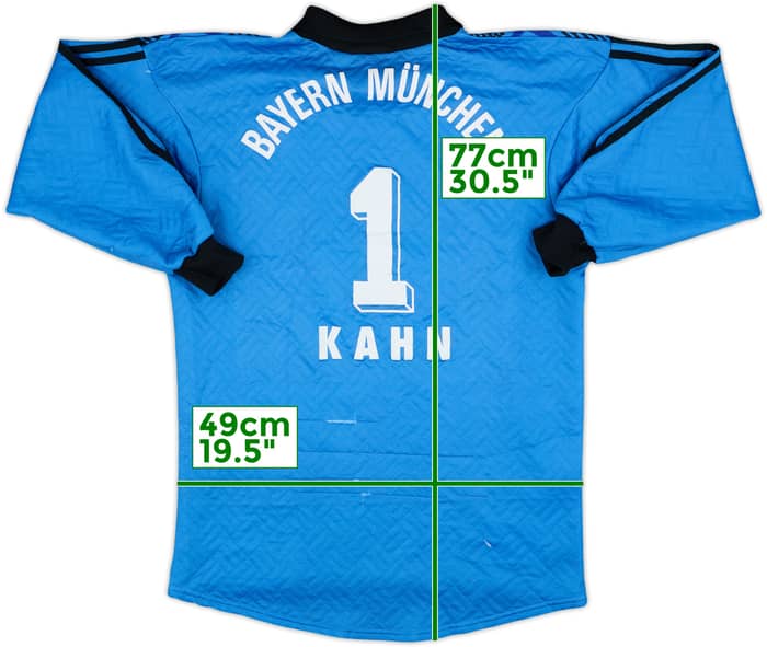 1996-98 Bayern Munich GK Shirt Kahn #1 - 6/10 - (S)