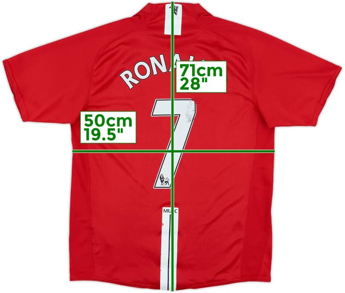 2007-09 Manchester United Home Shirt Ronaldo #7 - 5/10 - (M)